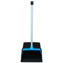 Impact LobbyMaster Plastic Dust Pan, 11.72" Wide, 31" PVC Handle, Blue/Black (T001301)