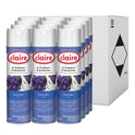 Claire Aerosol Air Freshener and Deodorizer, Lavender, 10 oz Aerosol Spray, 12 Cans (191)