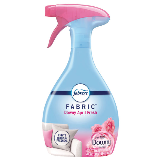 Febreze FABRIC Refresher/Odor Eliminator, Downy April Fresh, 23.6 oz Spray Bottle, 4/Carton (08903)