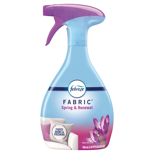 Febreze FABRIC Refresher/Odor Eliminator, Spring and Renewal, 23.6 oz Spray Bottle, 4/Carton (08906)