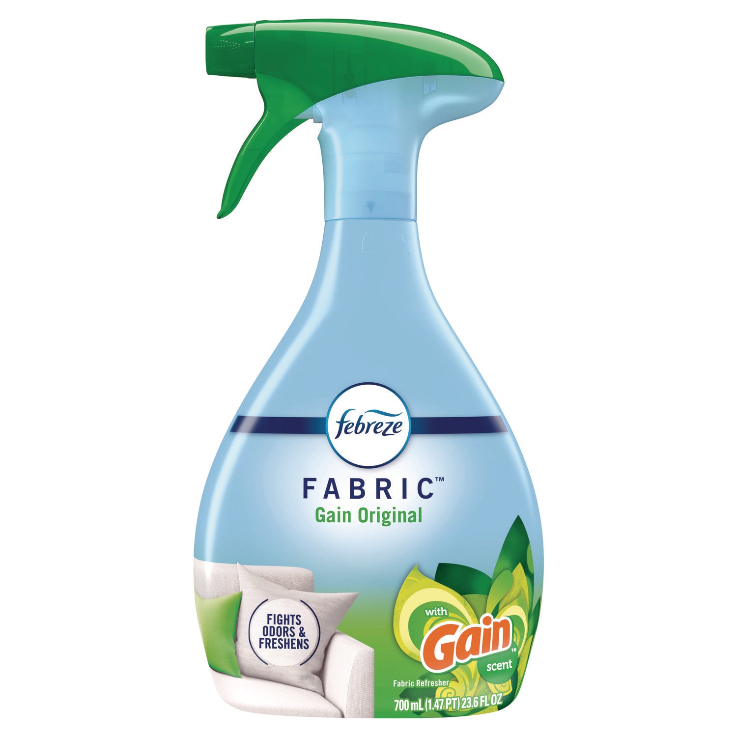 Febreze FABRIC Refresher/Odor Eliminator, Gain Original, 23.6 oz Spray Bottle, 4/Carton (08905)