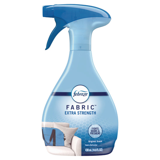 Febreze FABRIC Refresher/Odor Eliminator, Extra Strength, Original, 14.8 oz Spray Bottle, 8/Carton (08858)