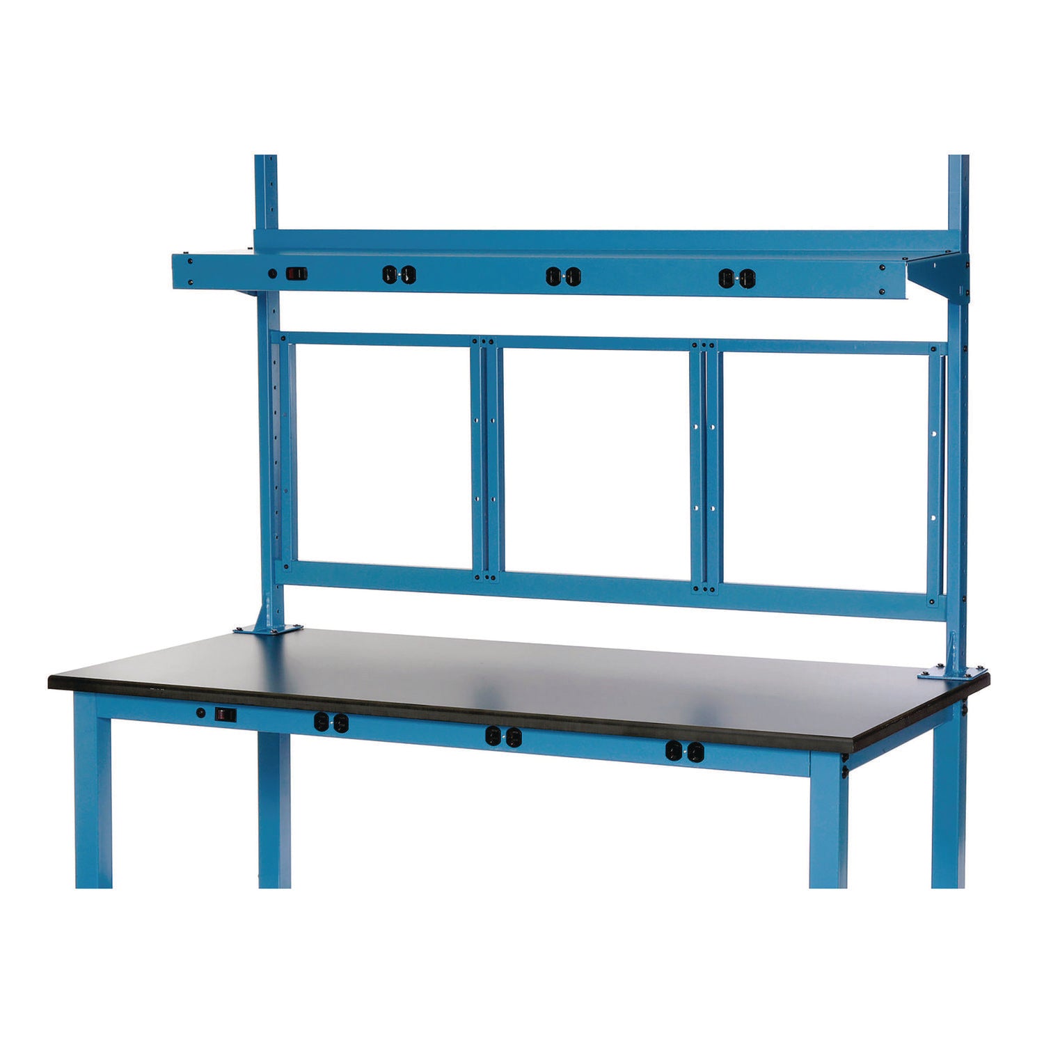 Panel Mounting Rail, For Use with Global Industrial 48" Wide Workbenches, 150 lb Weight Capacity (249291ABL)