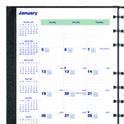Blueline Plan and Link Monthly Planner, 9.25" x 7.25", Black Cover, 16-Months: Sept 2024 to Dec 2025 (C1200C81)