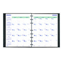 Blueline Plan and Link Monthly Planner, 9.25" x 7.25", Black Cover, 16-Months: Sept 2024 to Dec 2025 (C1200C81)