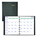 Blueline Plan and Link Monthly Planner, 9.25" x 7.25", Black Cover, 16-Months: Sept 2024 to Dec 2025 (C1200C81)