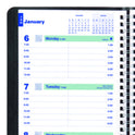 Blueline Plan and Link Weekly Planner, 8" x 5", Black Cover, 12-Month (Jan to Dec): 2025 (C507581T)