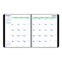 Blueline Plan and Link Monthly Planner, 11" x 9.06", Black Cover, 16-Months: Sept 2024 to Dec 2025 (C151281T)