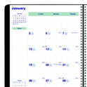 Blueline Plan and Link Monthly Planner, 11" x 9.06", Black Cover, 16-Months: Sept 2024 to Dec 2025 (C151281T)