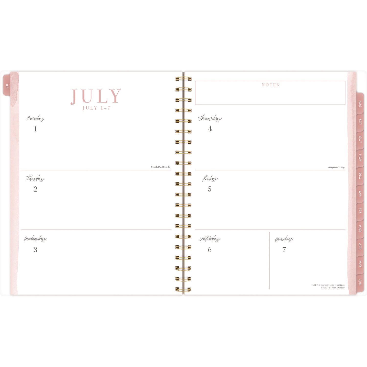 Cambridge Leah Bisch Academic Year Weekly/Monthly Planner, Floral Artwork, 11" x 9.25", Multicolor Cover, 12-Month: July 2024-June 2025 (LB33905A)