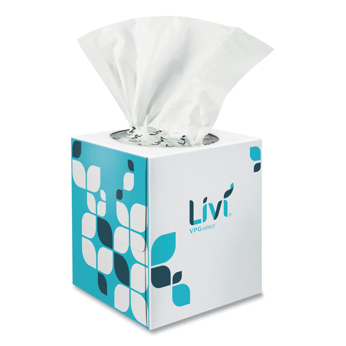 Livi VPG Select Cube Facial Tissue, 2-Ply, White, 90 Sheets/Box, 36 Boxes/Carton (11516)