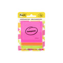 Post-it Transparent Notes, Unruled, 2.88" x 2.88", Assorted Transparent Colors, 36 Sheets/Pad, 3 Pads/Pack (6003COL)