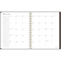 Cambridge Workstyle Monthly Poly Planner, Geometric Artwork, 11 x 8.5, Java Brown/Gold Cover, 12-Month (Jan to Dec): 2025 (160690004)
