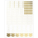 Cambridge Workstyle Weekly/Monthly Planner, Geometric Artwork, 11 x 9.38, Blue/Gold Cover, 12-Month (Jan to Dec): 2025 (160690512)