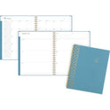 Cambridge Workstyle Weekly/Monthly Planner, Geometric Artwork, 11 x 9.38, Blue/Gold Cover, 12-Month (Jan to Dec): 2025 (160690512)