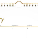 Cambridge WorkStyle Monthly Wall Calendar, 15 x 12, White/Gold Sheets, 12-Month (Jan to Dec): 2025 (1606707)