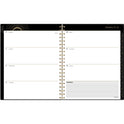 Cambridge Radiate Weekly/Monthly Planner, Stylized Solar-Eclipse Artwork, 11 x 9.25, Black/Gold Cover, 12-Month (Jan to Dec): 2025 (1725905)