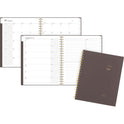 Cambridge Workstyle Weekly/Monthly Planner, 11 x 9.38, Brown/Gold Cover, 12-Month (Jan to Dec): 2025 (160690504)