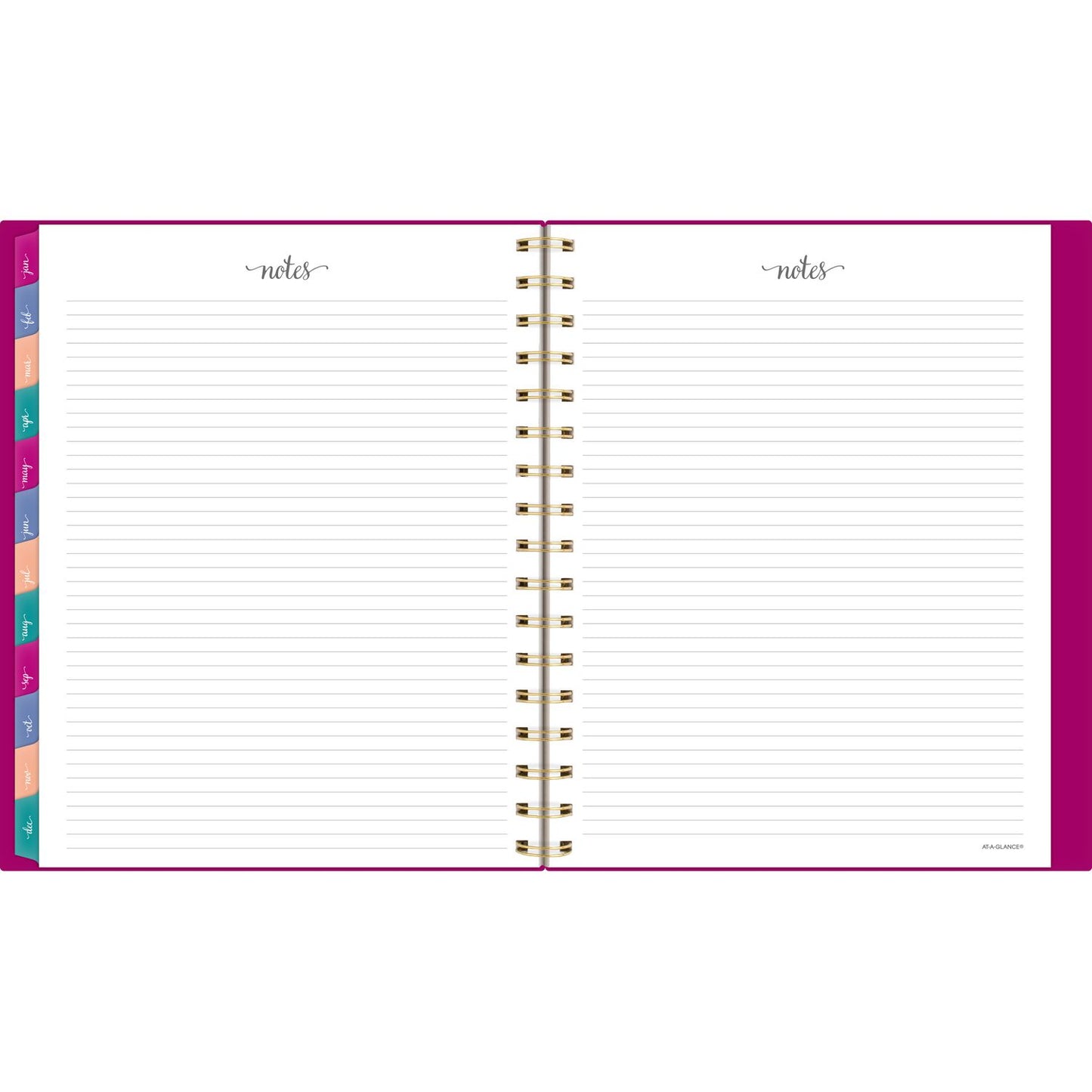 AT-A-GLANCE Harmony Weekly/Monthly Poly Planner, 8.88 x 7.69, Purple/Gold Cover, 13-Month (Jan to Jan): 2025 to 2026 (109980556)