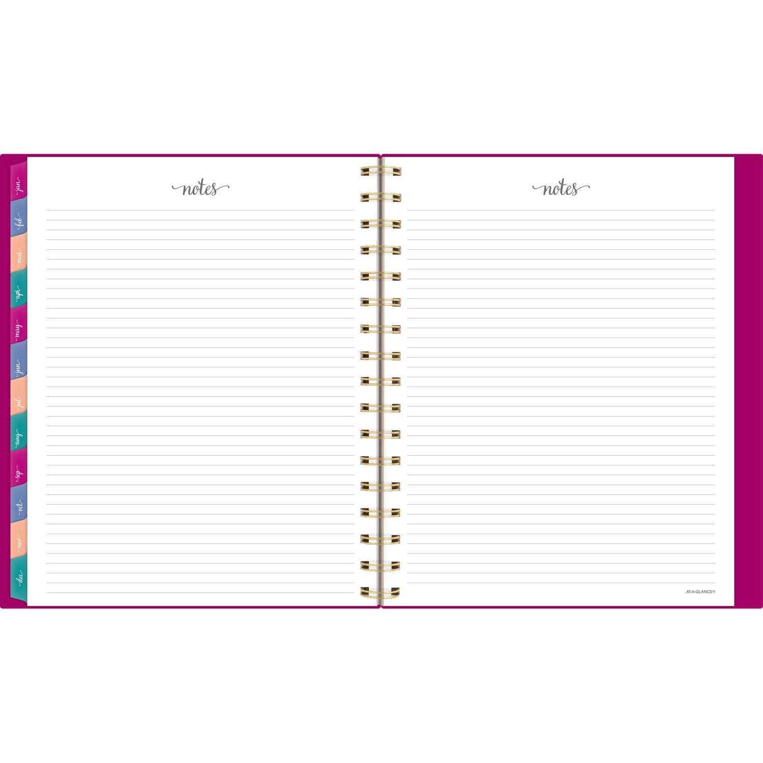 AT-A-GLANCE Harmony Weekly/Monthly Poly Planner, 8.88 x 7.69, Purple/Gold Cover, 13-Month (Jan to Jan): 2025 to 2026 (109980556)