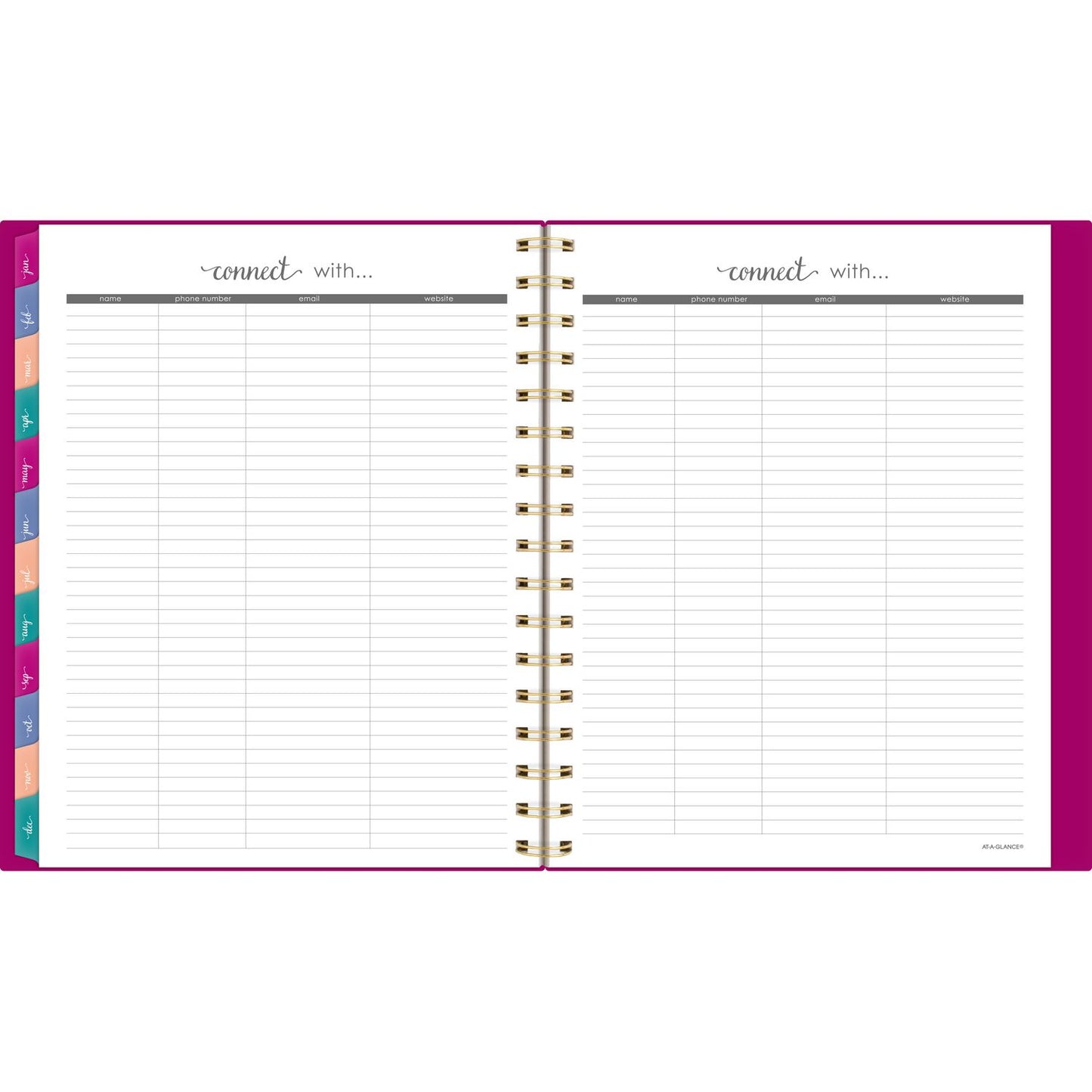 AT-A-GLANCE Harmony Weekly/Monthly Poly Planner, 8.88 x 7.69, Purple/Gold Cover, 13-Month (Jan to Jan): 2025 to 2026 (109980556)