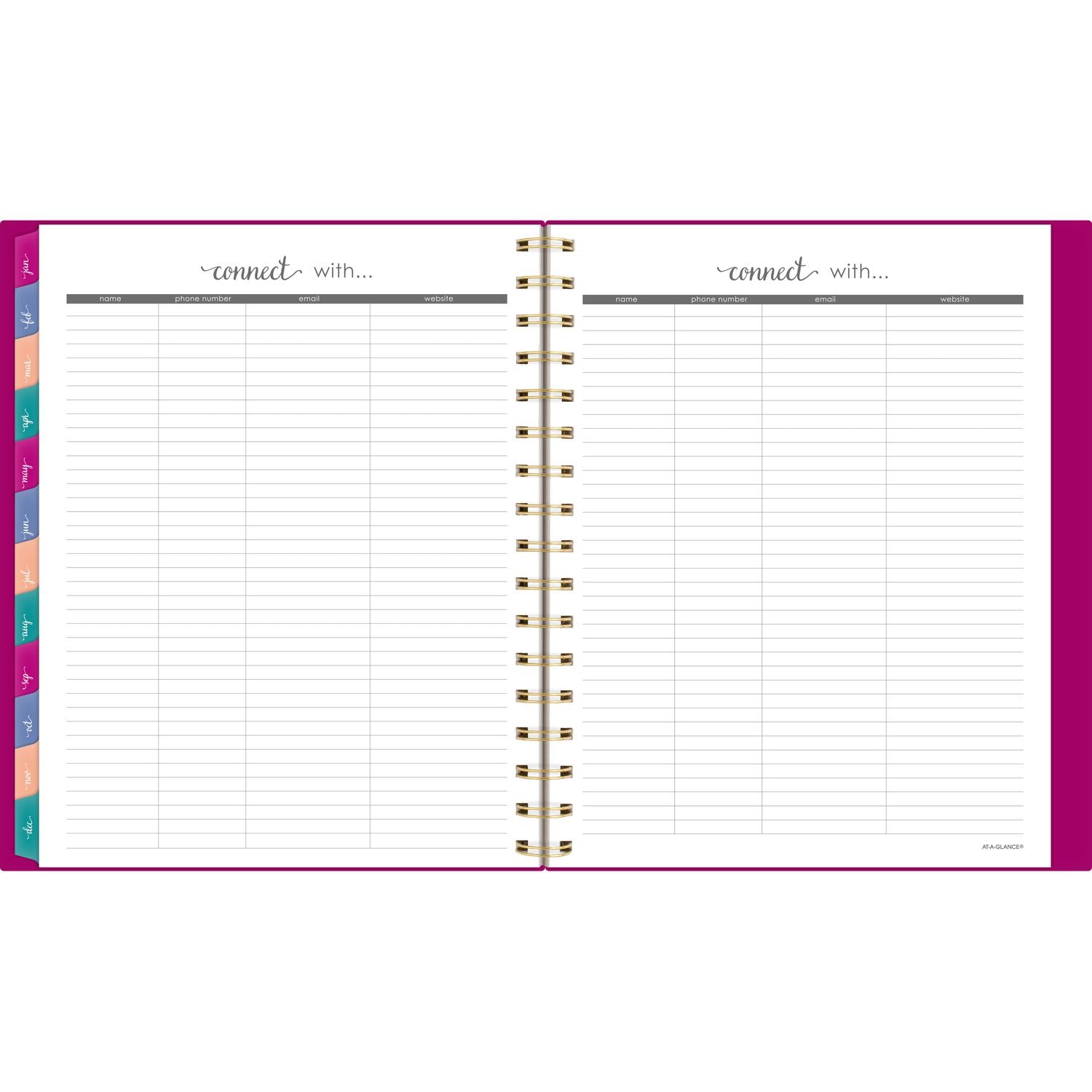 AT-A-GLANCE Harmony Weekly/Monthly Poly Planner, 8.88 x 7.69, Purple/Gold Cover, 13-Month (Jan to Jan): 2025 to 2026 (109980556)
