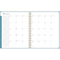 Cambridge Workstyle Weekly/Monthly Planner, Geometric Artwork, 11 x 9.38, Blue/Gold Cover, 12-Month (Jan to Dec): 2025 (160690512)