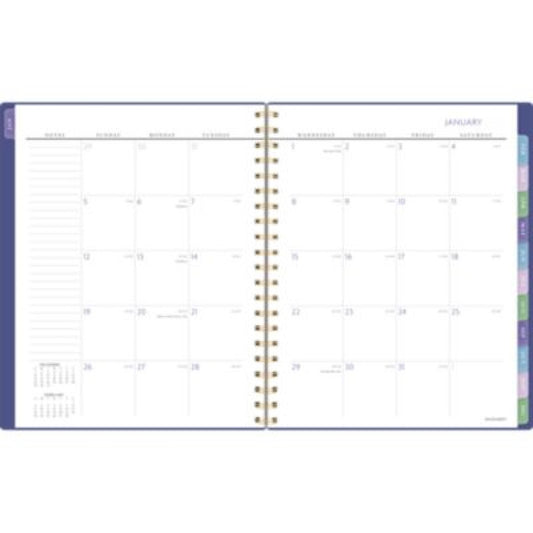 AT-A-GLANCE Badge Geo Weekly/Monthly Planner, 11 x 9.25, Purple/Gold Cover, 13-Month (Jan to Jan): 2025 to 2026 (1722G905)