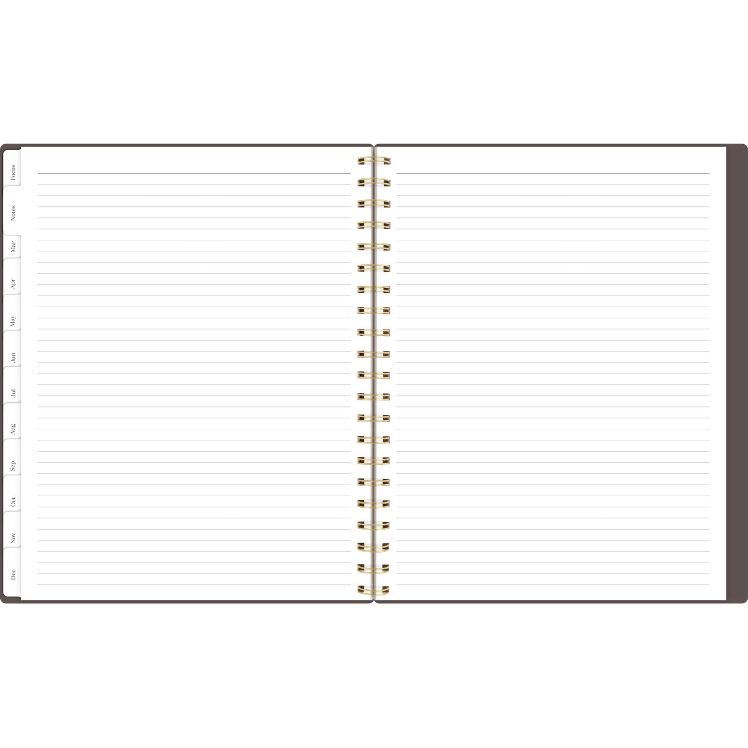 Cambridge Workstyle Weekly/Monthly Planner, 11 x 9.38, Brown/Gold Cover, 12-Month (Jan to Dec): 2025 (160690504)