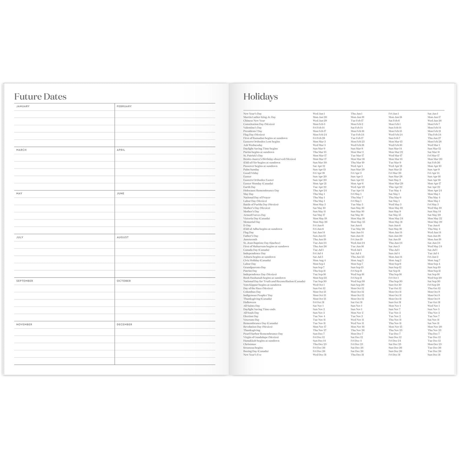 Cambridge Workstyle Monthly Stitched Planner, Geometric Artwork, 11 x 8.5, Seaside Blue/Gold Cover, 12-Month (Jan to Dec): 2025 (160609112)