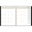 Cambridge Radiate Weekly/Monthly Planner, Stylized Solar-Eclipse Artwork, 11 x 9.25, Black/Gold Cover, 12-Month (Jan to Dec): 2025 (1725905)