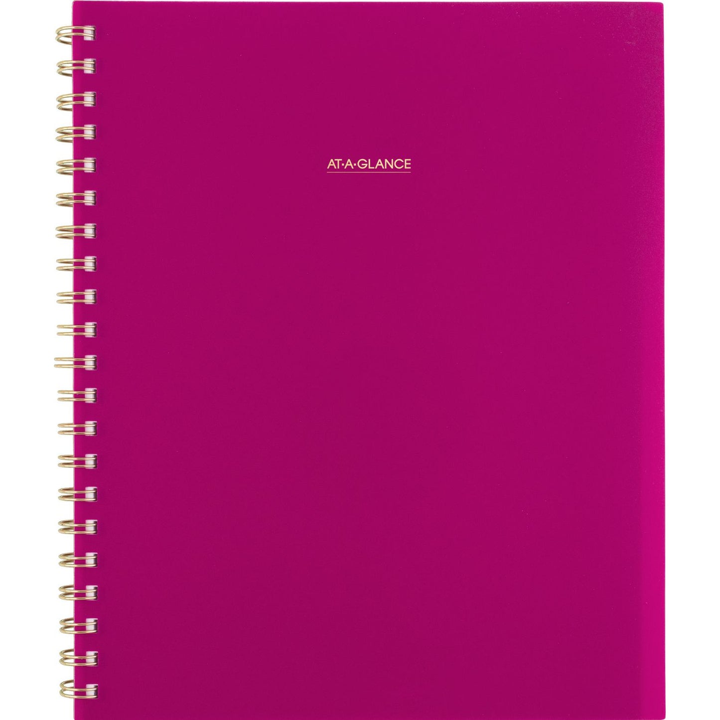 AT-A-GLANCE Harmony Weekly/Monthly Poly Planner, Weekly: Vertical Format, 11 x 9.38, Purple/Gold Cover, 13-Month (Jan to Jan): 2025-2026 (109990556)