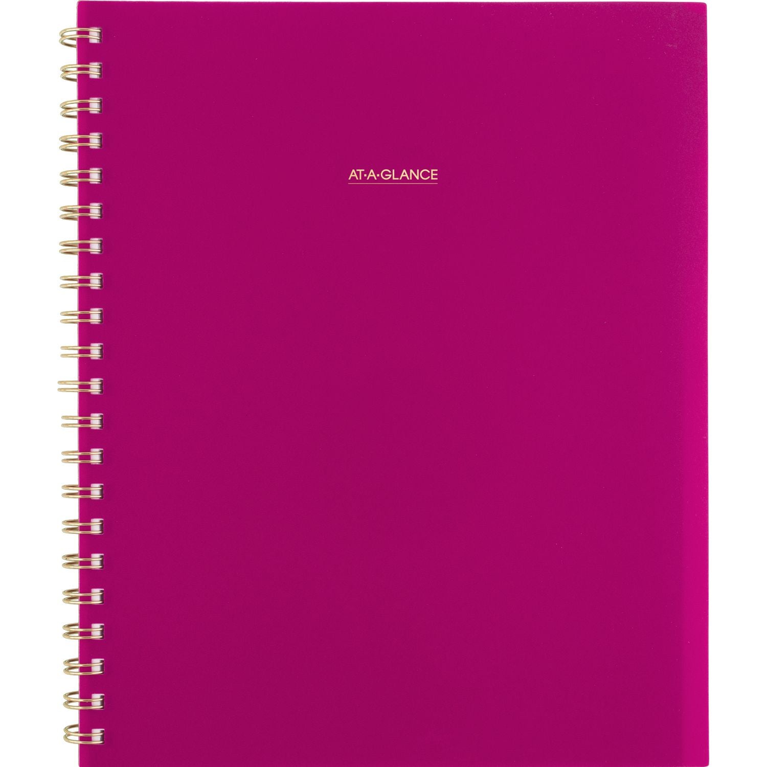 AT-A-GLANCE Harmony Weekly/Monthly Poly Planner, Weekly: Vertical Format, 11 x 9.38, Purple/Gold Cover, 13-Month (Jan to Jan): 2025-2026 (109990556)