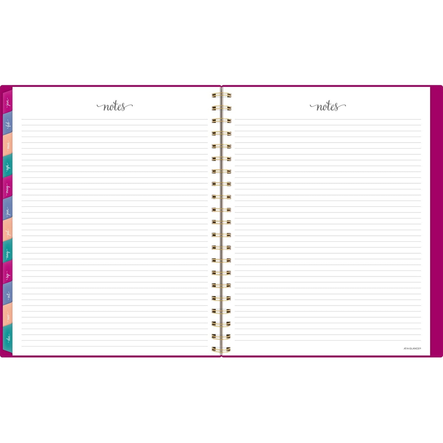 AT-A-GLANCE Harmony Weekly/Monthly Poly Planner, Weekly: Vertical Format, 11 x 9.38, Purple/Gold Cover, 13-Month (Jan to Jan): 2025-2026 (109990556)