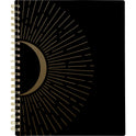 Cambridge Radiate Weekly/Monthly Planner, Stylized Solar-Eclipse Artwork, 11 x 9.25, Black/Gold Cover, 12-Month (Jan to Dec): 2025 (1725905)