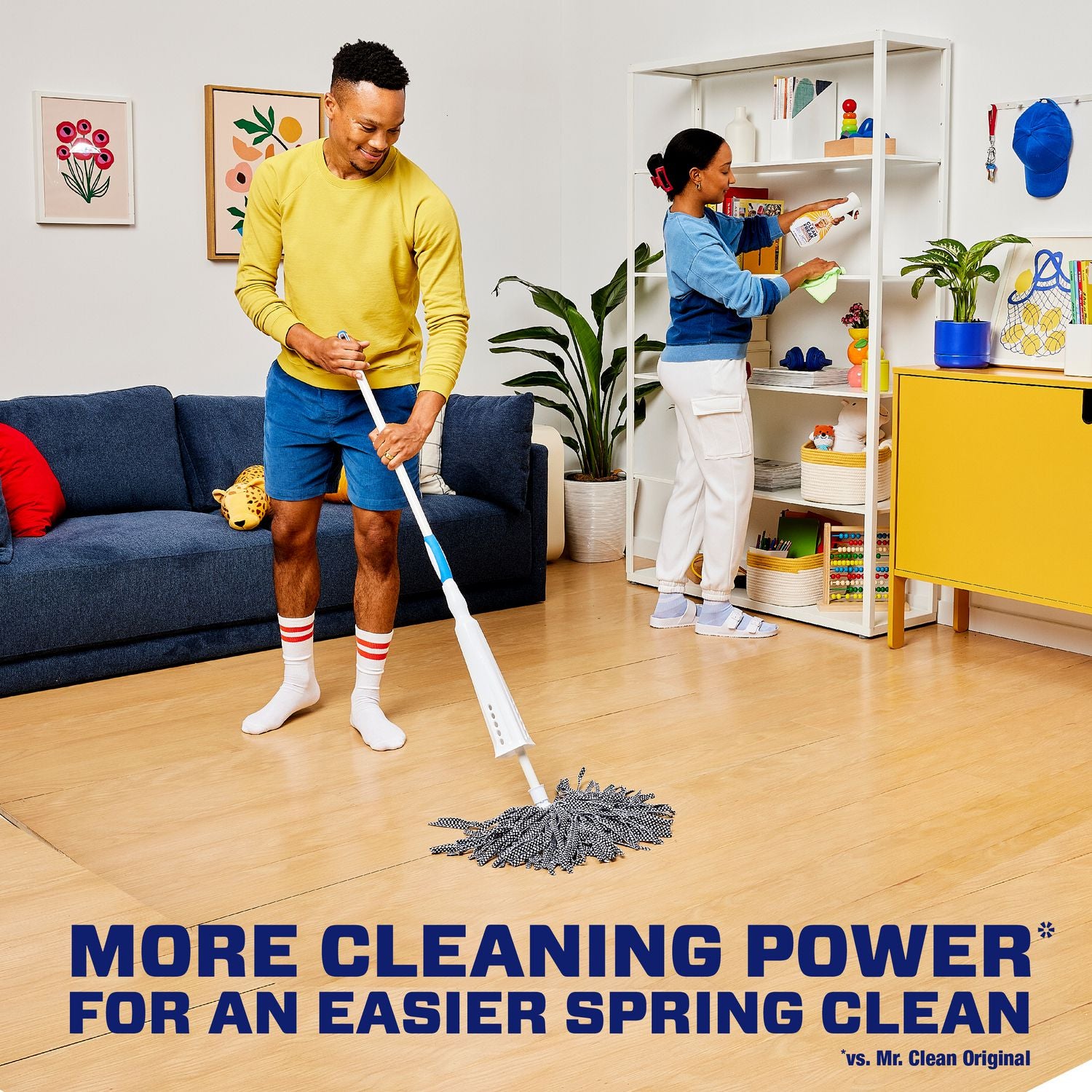 Mr. Clean Multipurpose Cleaning Solution with Febreze, Meadows and Rain, 64 oz Bottle (10725EA)