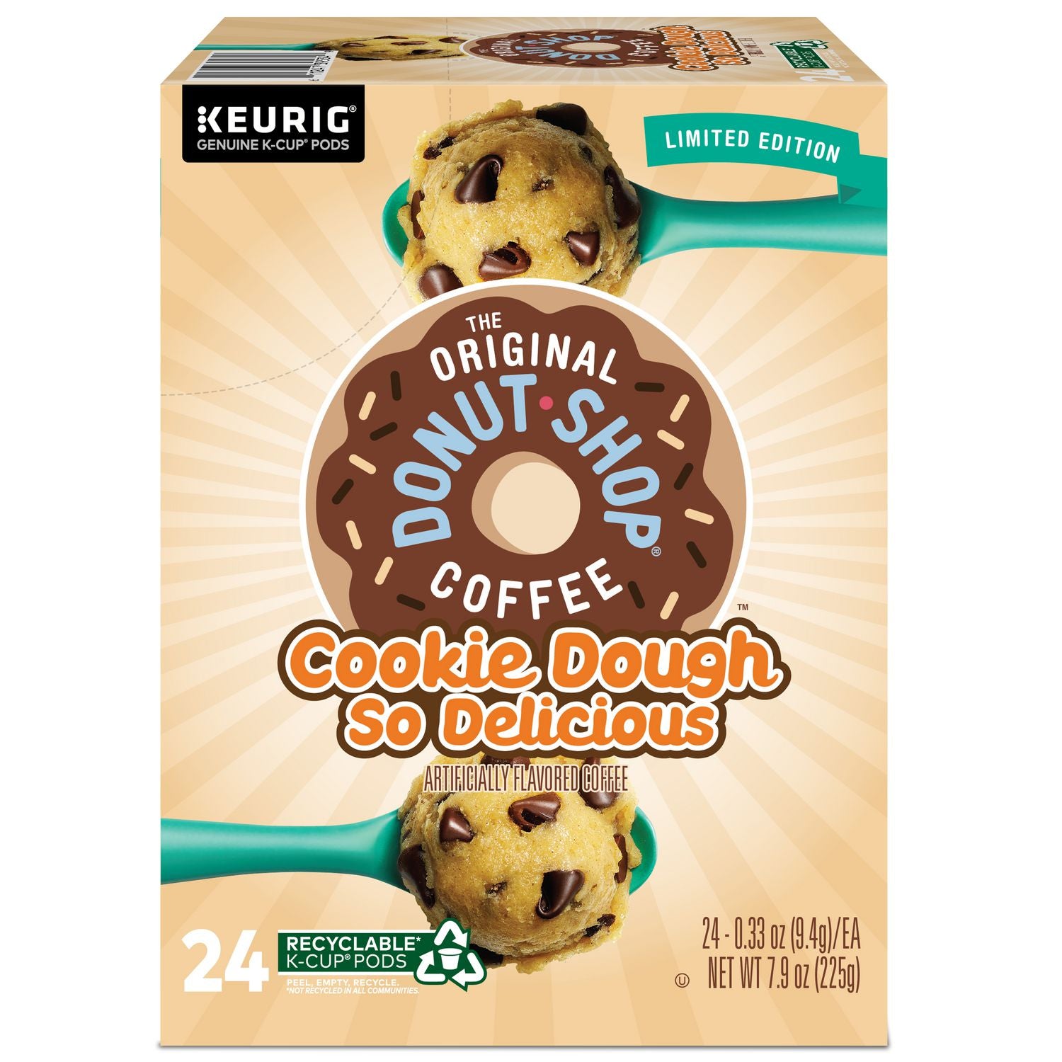 The Original Donut Shop Cookie Dough So Delicious K-Cups, 24/Box (9534)