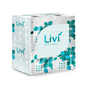 Livi Ultra Premium Facial Tissue, 2-Ply, White, Cube Box, 80 Sheets/Box, 4 Boxes/Pack, 6 Packs/Carton (192101)