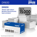 Brother DR830 Drum Unit, 15,000 Page-Yield