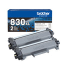 Brother TN830XL High-Yield Toner, 3,000 Page-Yield, Black, 2/Pack (TN830XL2PK)