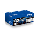 Brother TN830XL High-Yield Toner, 3,000 Page-Yield, Black, 2/Pack (TN830XL2PK)