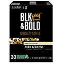 BLK & Bold Rise and GRND K-Cups, 0.41 oz K-Cup, 20/Box (0055)