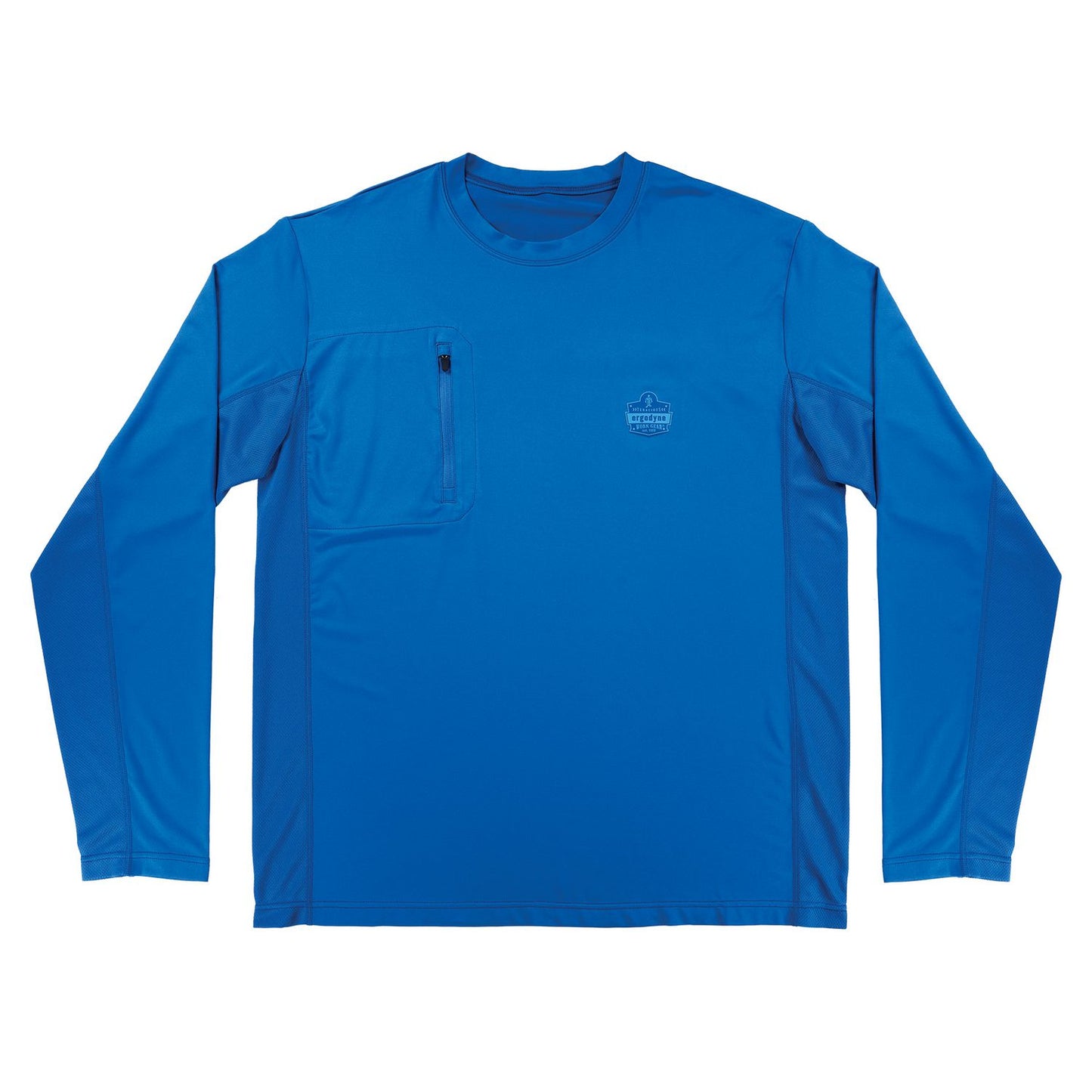 ergodyne Chill-Its 6689 Cooling Long Sleeve Sun Shirt with UV Protection, Small, Blue (12152)