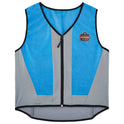 ergodyne Chill-Its 6667 Wet Evaporative PVA Cooling Vest with Zipper, PVA, 3X-Large, Blue (12697)