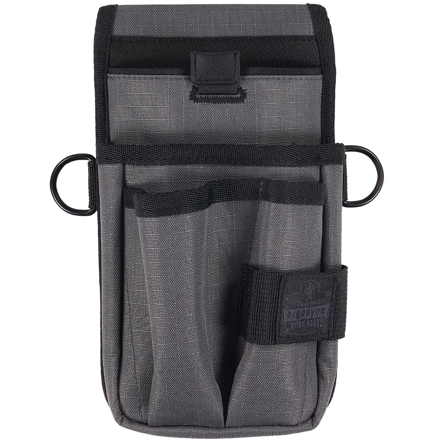 ergodyne Arsenal 5569 Belt Clip Tool Pouch with Device Holster, 4 Compartments, 5 x 2 x 8.5, Polyester, Gray (13669)