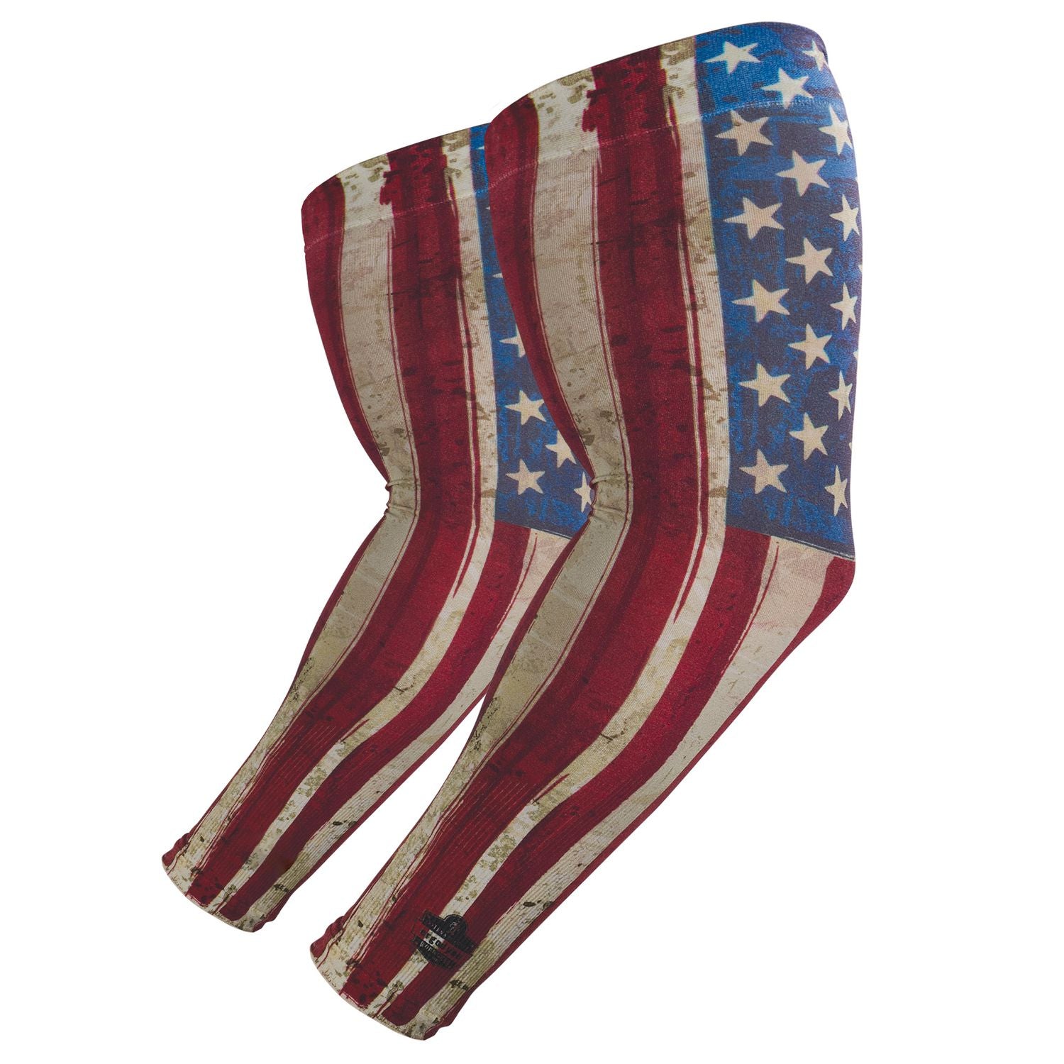 ergodyne Chill-Its 6695 Sun Protection Arm Sleeves, Polyester/Spandex, X-Large/2X-Large, American Flag (12194)