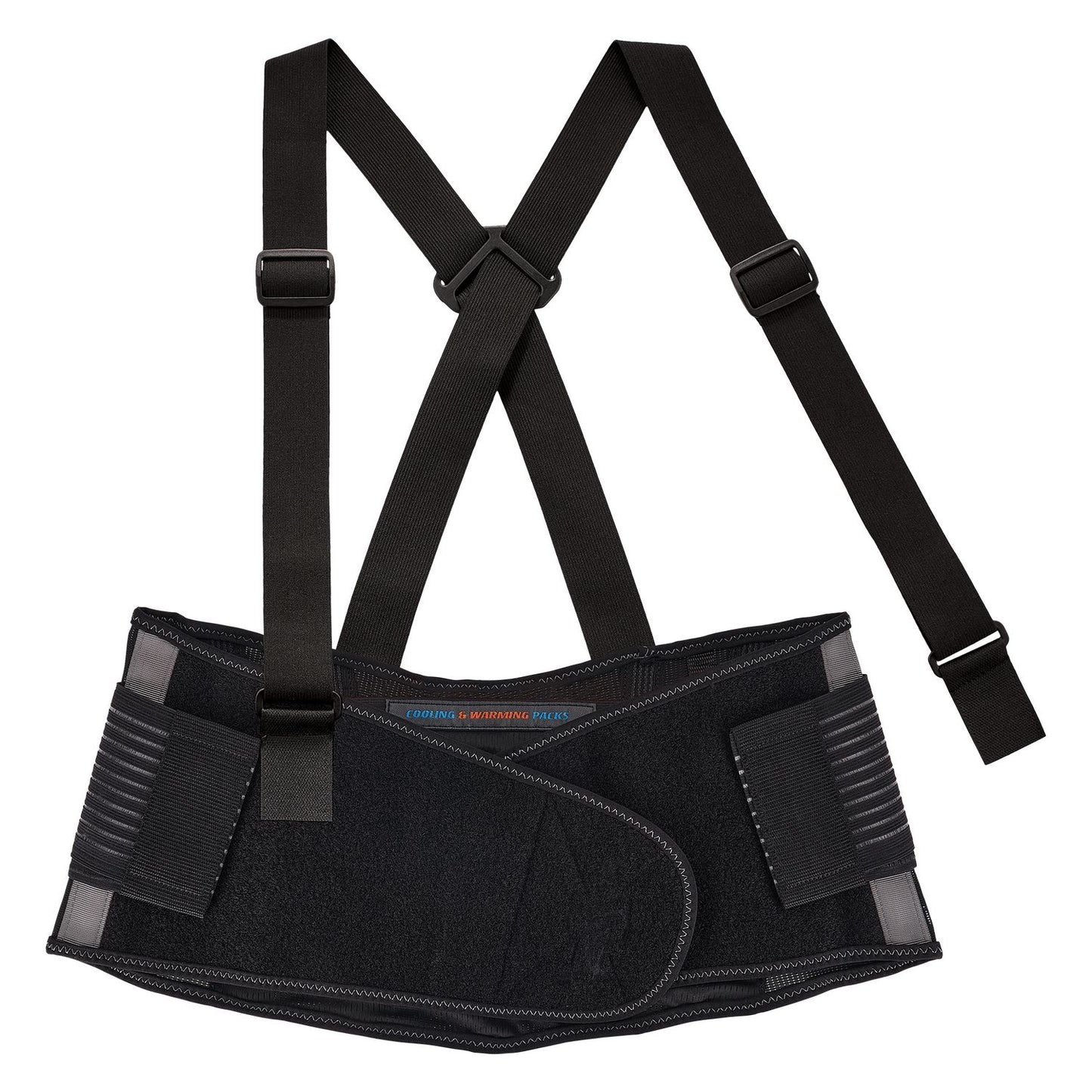 ergodyne Proflex 1675 Back Support Brace with Cooling/Warming Pack, 3X-Large, 46" to 52" Waist, Black (11125)