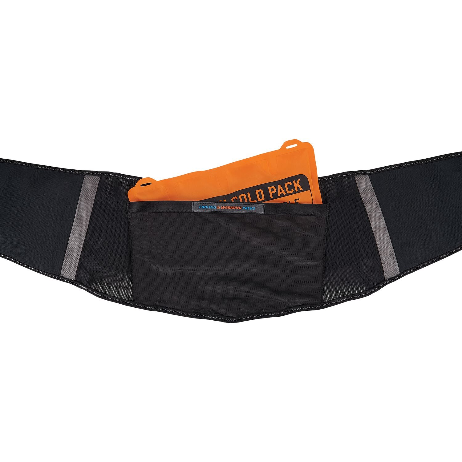 ergodyne Proflex 1675 Back Support Brace with Cooling/Warming Pack, Medium, 30" to 34" Waist, Black (11121)