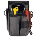 ergodyne Arsenal 5568 Belt Loop Tool Pouch with Device Holster, 4 Compartments, 5 x 2 x 8.5, Polyester, Gray (13668)