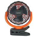 ergodyne Chill-Its 6090 Rechargeable Portable Jobsite Fan, 9.5, Orange/Black (12800)